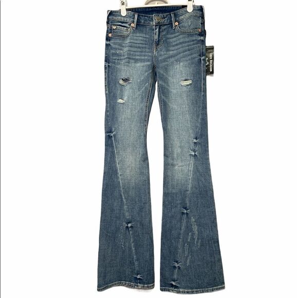 𝅺🆕 True Religion Joey Low-Rise Flare Sweet Baby - Picture 3 of 13
